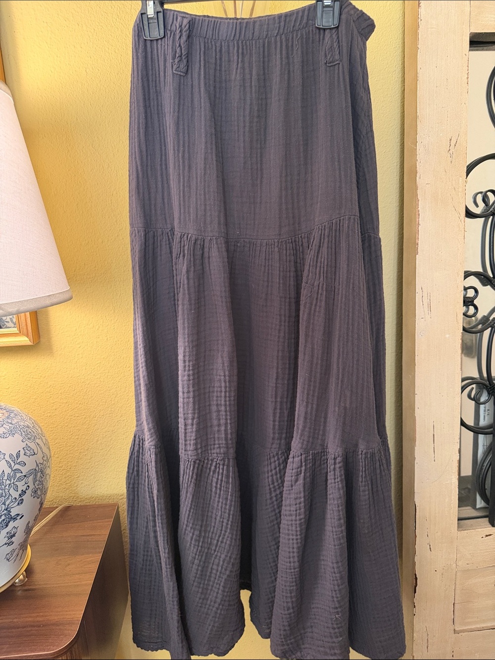 Michael Stars Navy Tiered Maxi Skirt